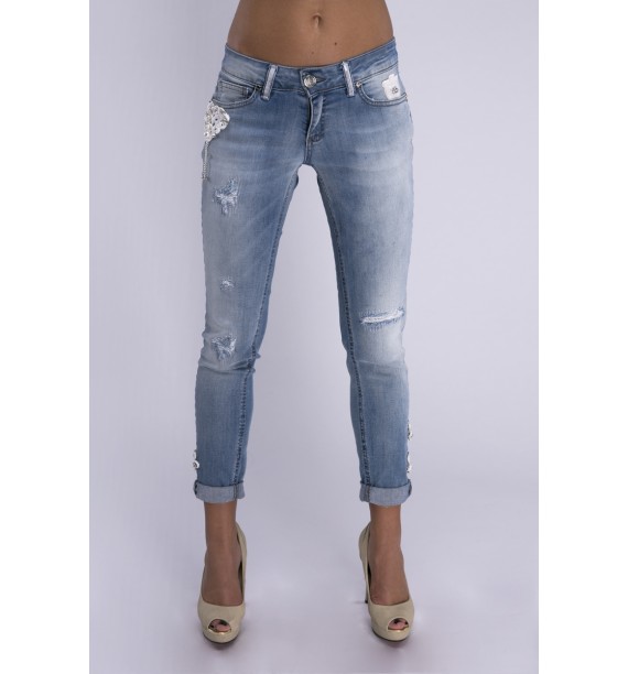 Spodnie jeans niebieskie