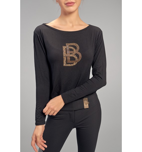 Bluzka czarna basic